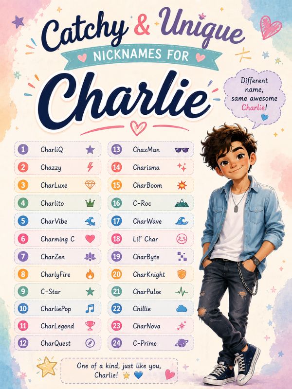 Nicknames for Charlie (10)