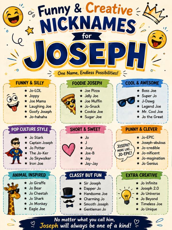 Nicknames for Joseph (1)