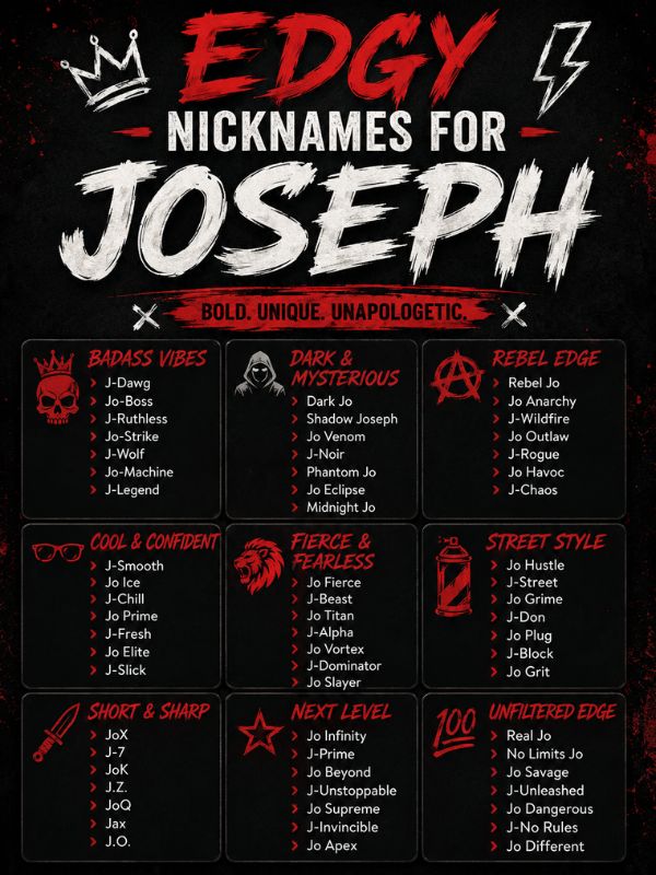 Nicknames for Joseph (4)