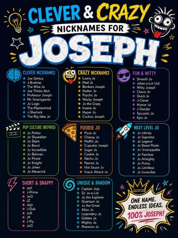 Nicknames for Joseph (6)