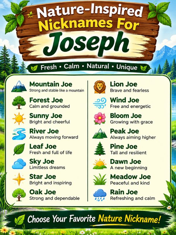 Nicknames for Joseph (9)
