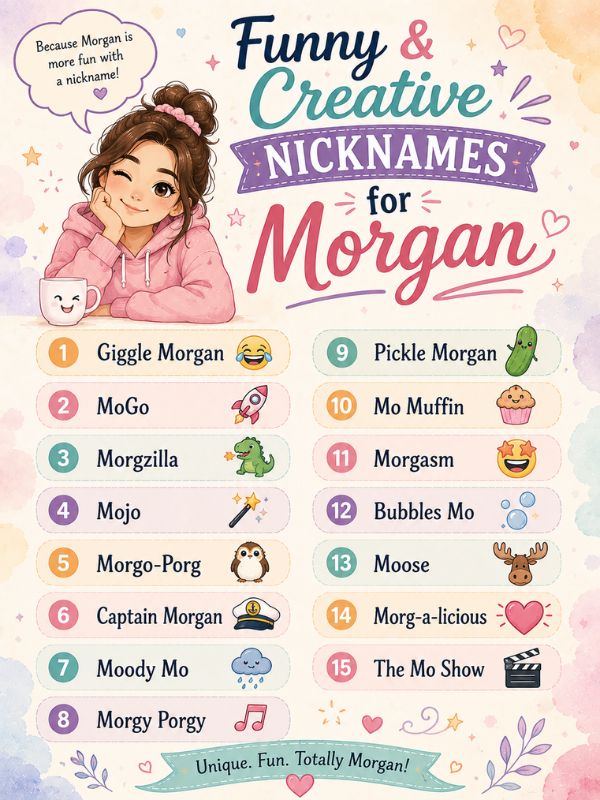 Nicknames for Morgan