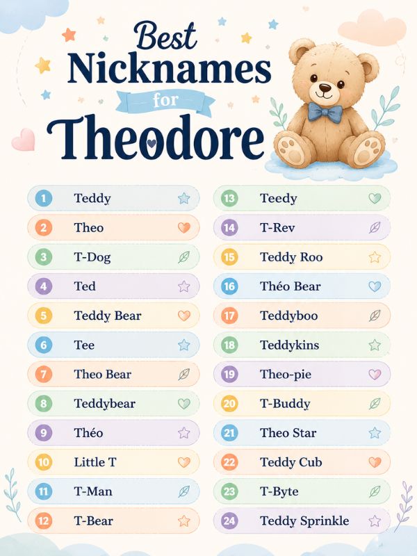 Nicknames for Theodore (1)