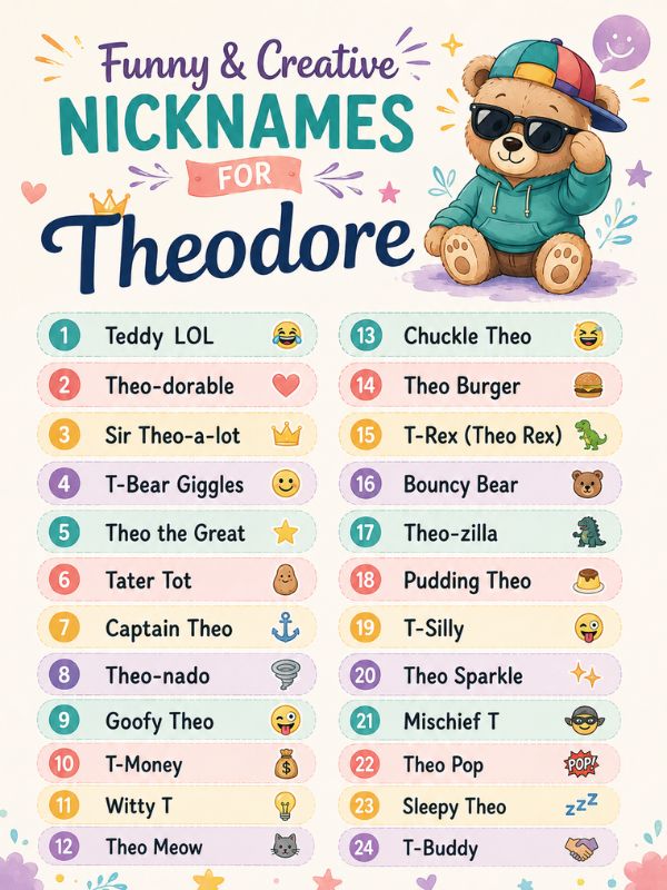 Nicknames for Theodore (2)