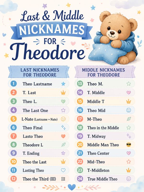 Nicknames for Theodore (3)