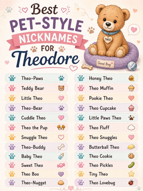 Nicknames for Theodore (6)