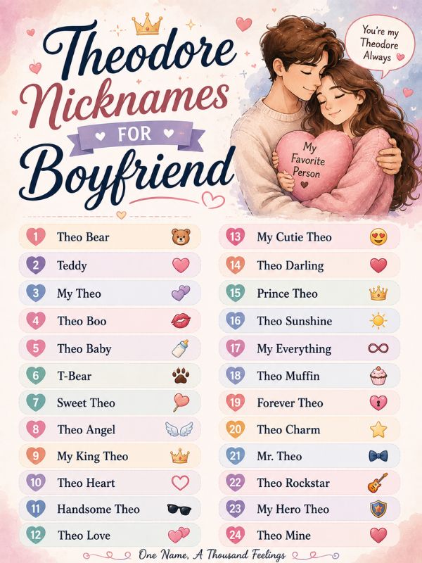 Nicknames for Theodore (9)