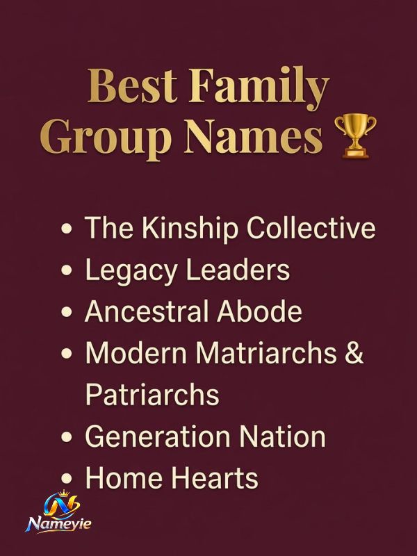 Family Group Names 
