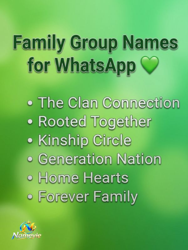 Family Group Names 