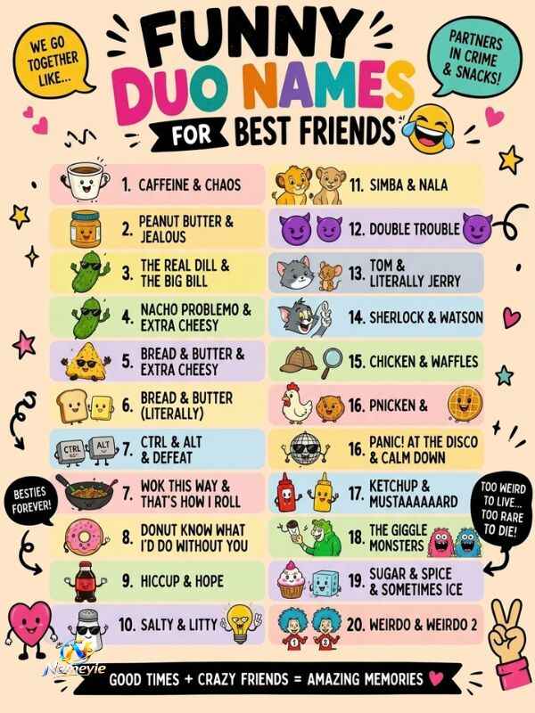 Funny Duo Names  