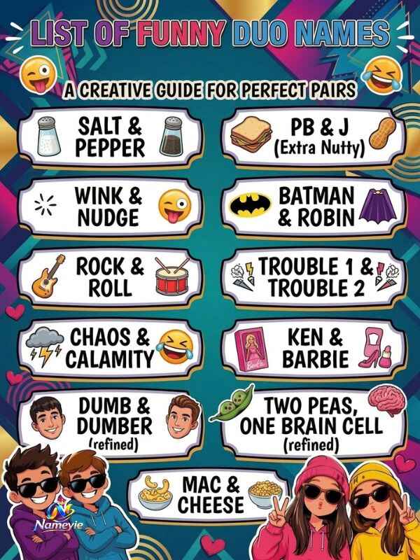Funny Duo Names  