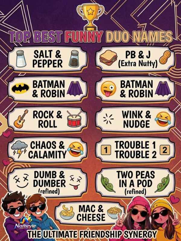Funny Duo Names
