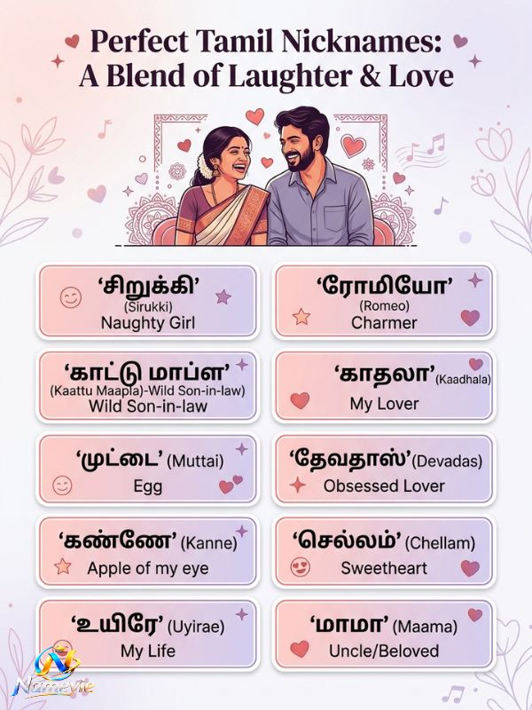 Nicknames for Boyfriend in Tamil (1)