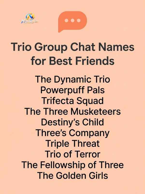 Trio Group Chat Names