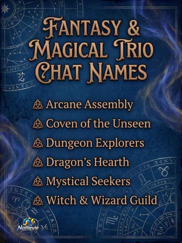 Trio Group Chat Names