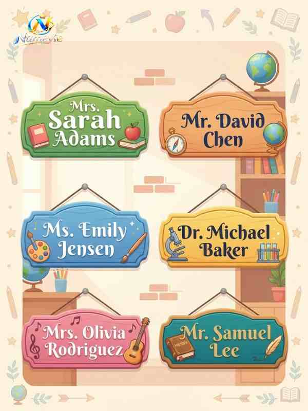 Teacher Names 