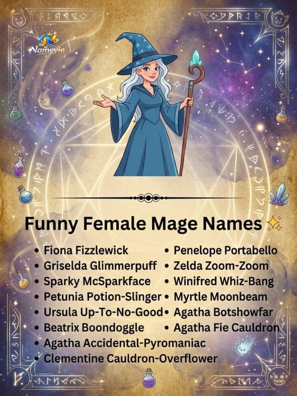 Funny Mage Names