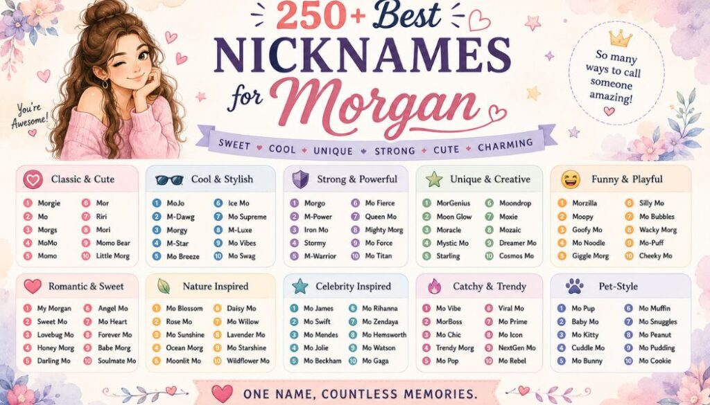 _Nicknames for Morgan