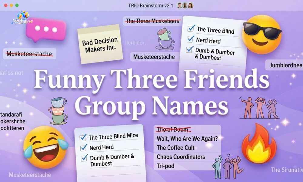 Funny Three Friends Group Names
