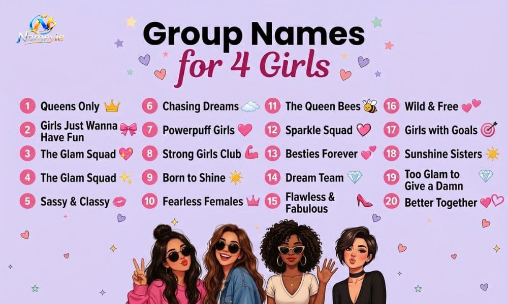 Group Names for 4 Girls